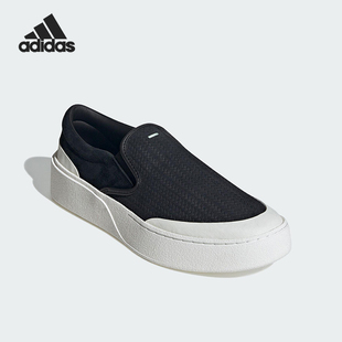 Adidas/阿迪达斯正品LABCOURT LIGHT男女厚底一脚蹬板鞋KJ4576