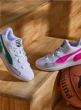 Puma/彪马官方正品Clyde Hardwood男士耐磨篮球运动鞋193663-02