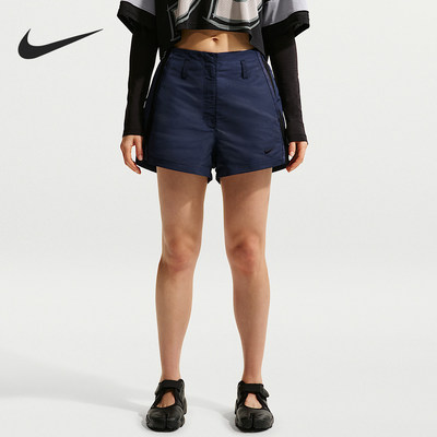 Nike/耐克正品Sportswear女士高腰复古拉链短裤IF0517-410