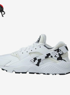 Nike/耐克正品AirHuarache新款女白黑色鞋经典跑步鞋859429-100