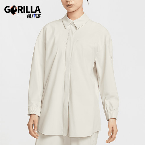 Nike/耐克正品2025夏季款女士透气翻领经典宽松上衣HQ0237-104