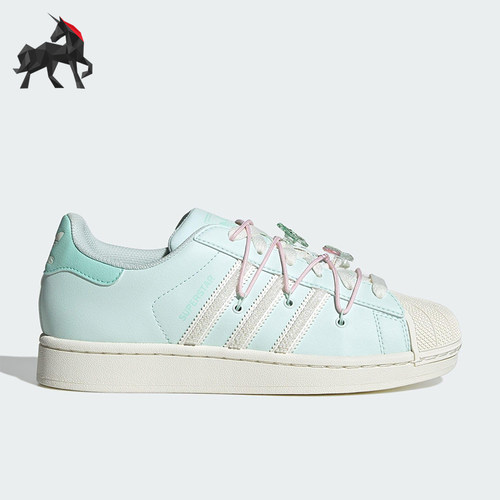 Adidas/阿迪达斯正品三叶草女士经典贝壳头经典轻便板鞋JR1333