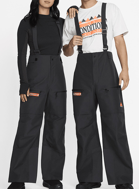Nike/耐克正品新款男女同款滑雪运动背带长裤FV8890-060