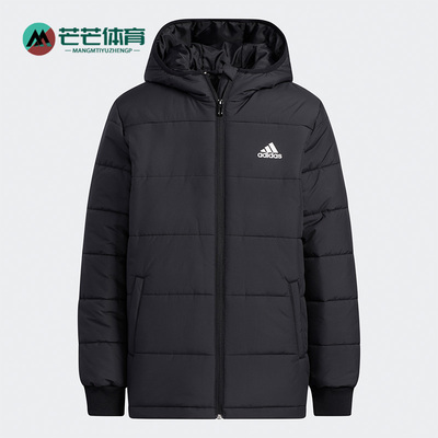 阿迪达斯大童中长款运动棉服