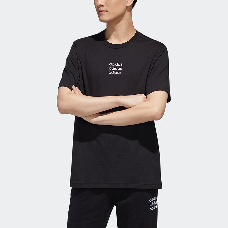 Adidas/阿迪达斯Neo男简约舒适圆领经典运动休闲短袖T恤GJ8909