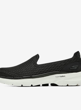 Skechers/斯凯奇正品GO WALK 6女子休闲一脚蹬健步鞋124508-BKW