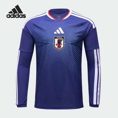 Adidas/阿迪达斯正品日本队男士时尚足球运动修身透气T恤JZ9681