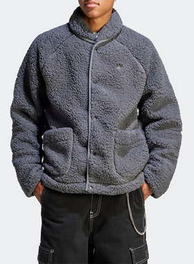 Adidas/阿迪达斯正品三叶草男子保暖摇粒绒休闲外套IJ0716