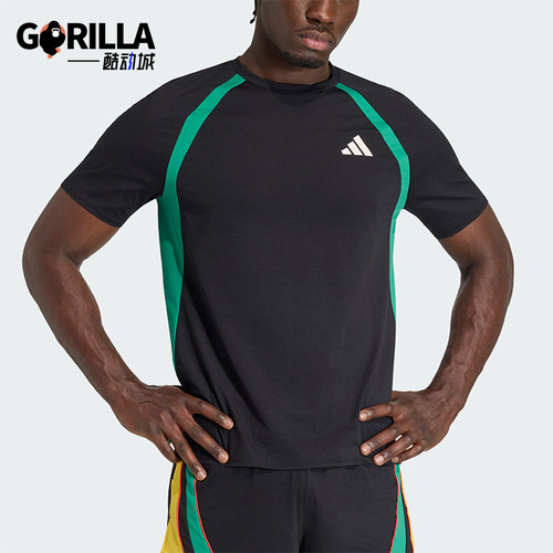 Adidas/阿迪达斯正品ADIZEROARCHIVET-SHIRT男经典短袖T恤KH1053