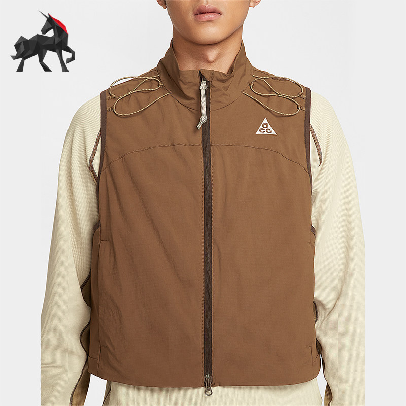 Nike/耐克正品Death Bloom男士休闲宽松户外立领马甲HV0601-235