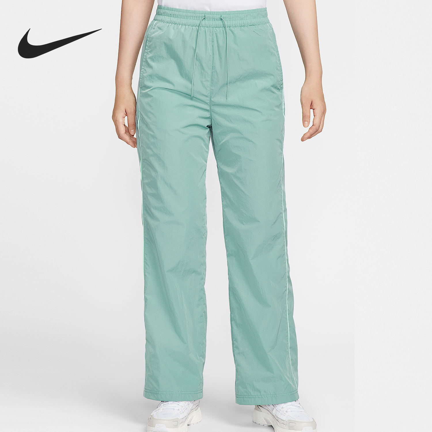 耐克女士高腰运动直筒长裤