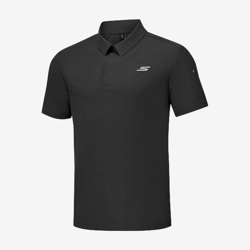 Skechers斯凯奇正品舒适运动系列男短袖翻领衫P325M047-021C