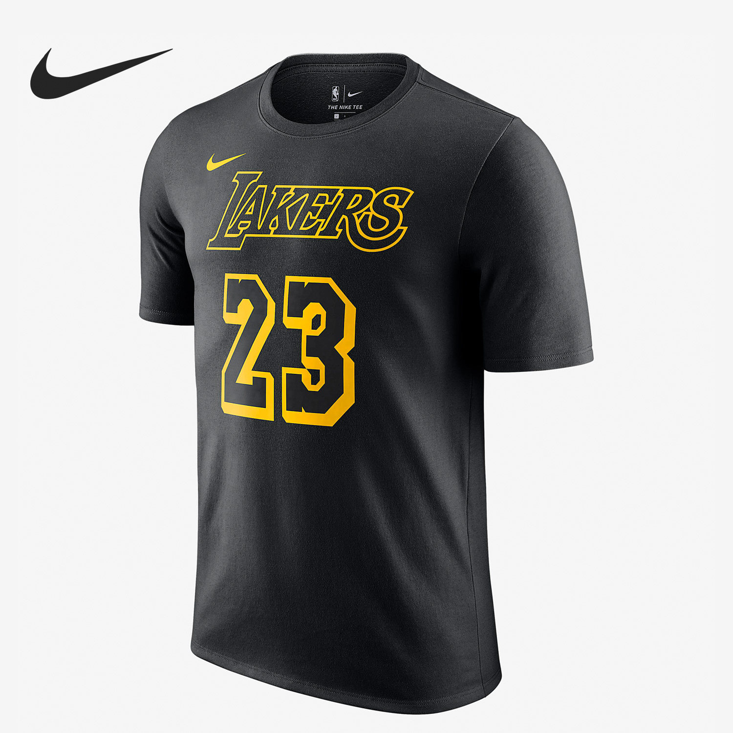 Nike/耐克官方正品湖人队詹姆斯23号男子运动短袖T恤AA2591-022