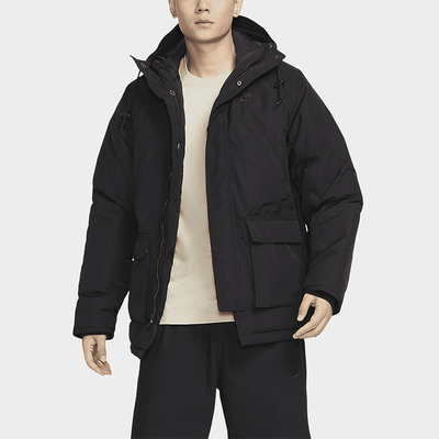 耐克男士保暖连帽口袋休闲棉服