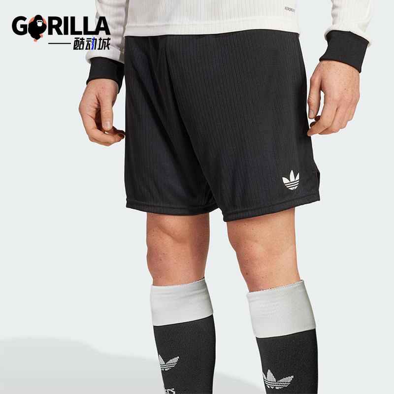 Adidas/阿迪达斯正品2025夏季三叶草男士经典足球运动短裤JY1321