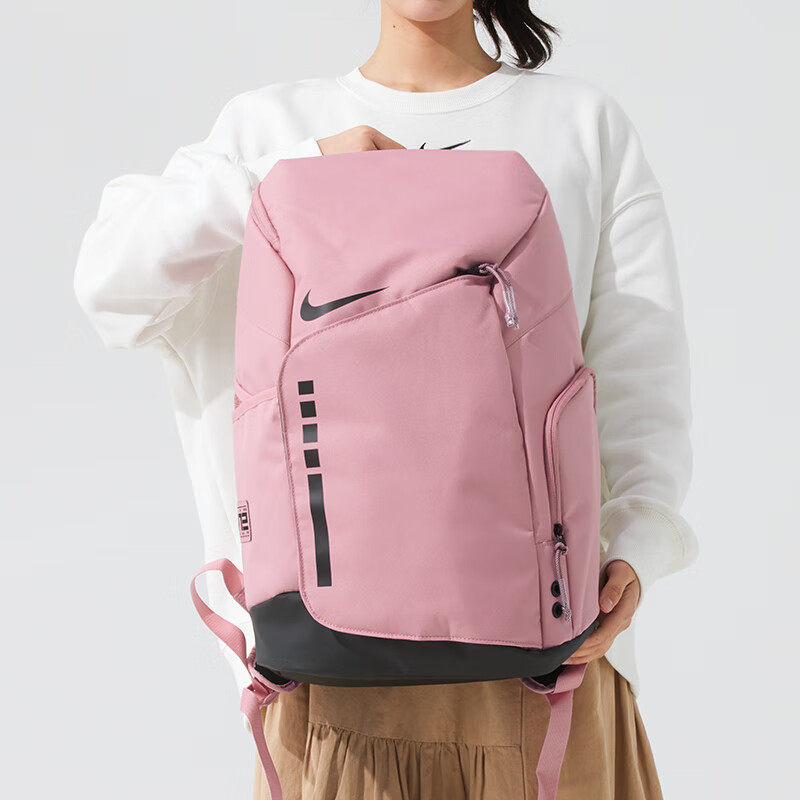 粉色双肩包Nike耐克精英背包气垫运动包篮球训练包新款男女旅行包