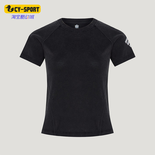 Adidas/阿迪达斯正品女士时尚经典套头圆领休闲短袖T恤KY7861