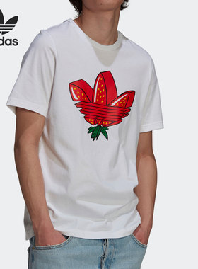 Adidas/阿迪达斯正品2021年新款男子三叶草夏季短袖运动T恤GP1971