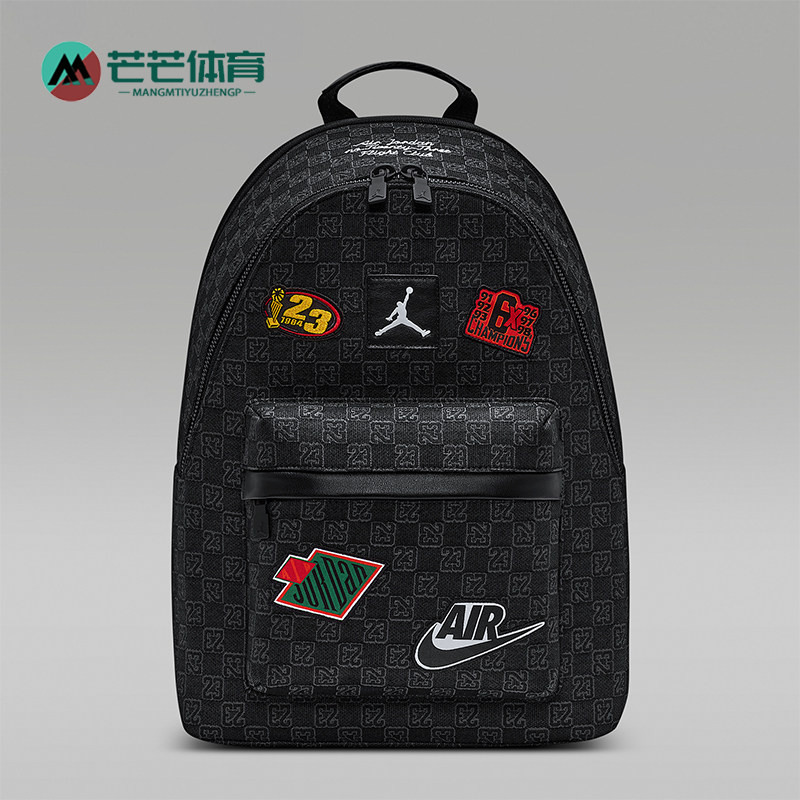 Nike/耐克正品JORDANMonogram新款男黑色经典双肩背包IQ3202-010