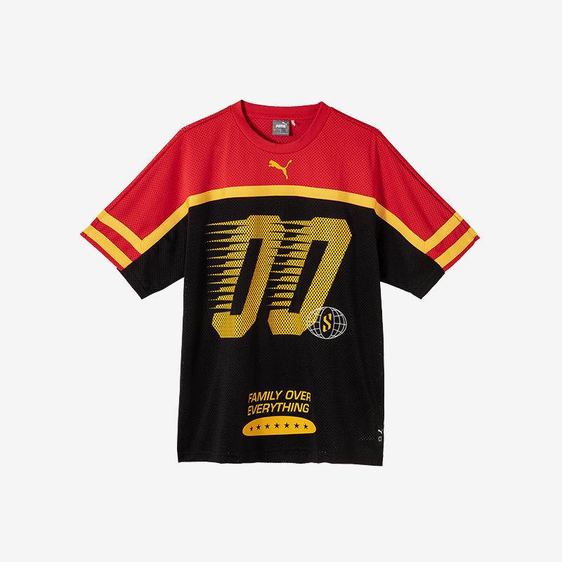 彪马男士训练篮球印花短袖