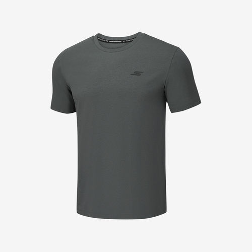 Skechers斯凯奇正品男士短袖吸湿圆领透气运动T恤P226M020-013P