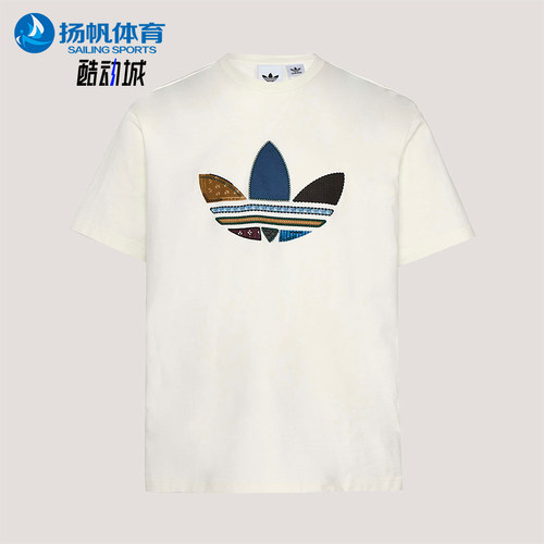 Adidas/阿迪达斯正品三叶草男士运动松弛感宽松轻盈短袖T恤KW5670