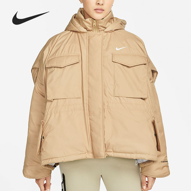 Nike/耐克正品休闲女子时尚潮流运动保暖棉服外套 DD4649-200,运动服/休闲服装,运动茄克/外套,淘宝优惠券,粉丝福利购,淘宝优惠卷