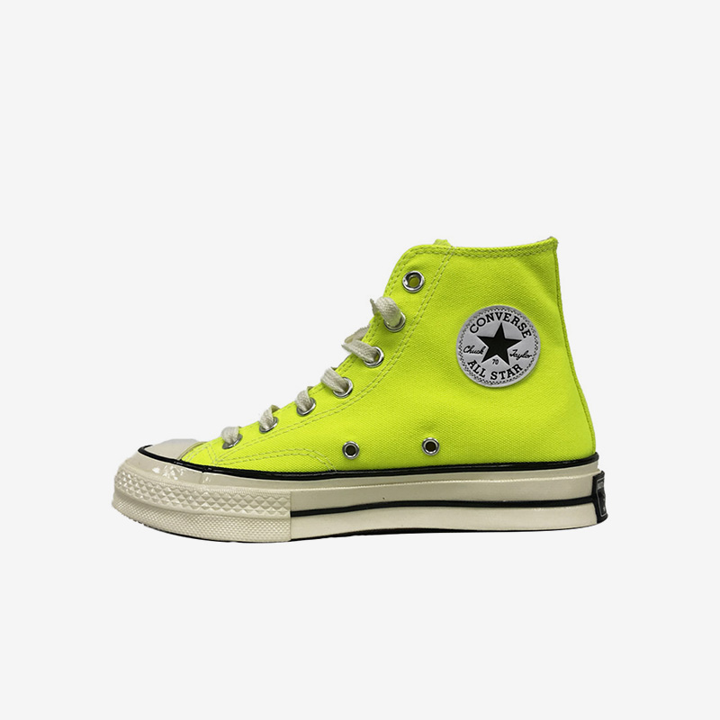 Converse匡威 Chuck 70 男女款常青款柠檬黄色高帮休闲鞋 169341C