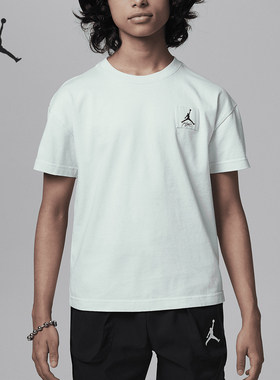 Nike/耐克正品JORDAN大童运动简约透气休闲短袖HM4744-389