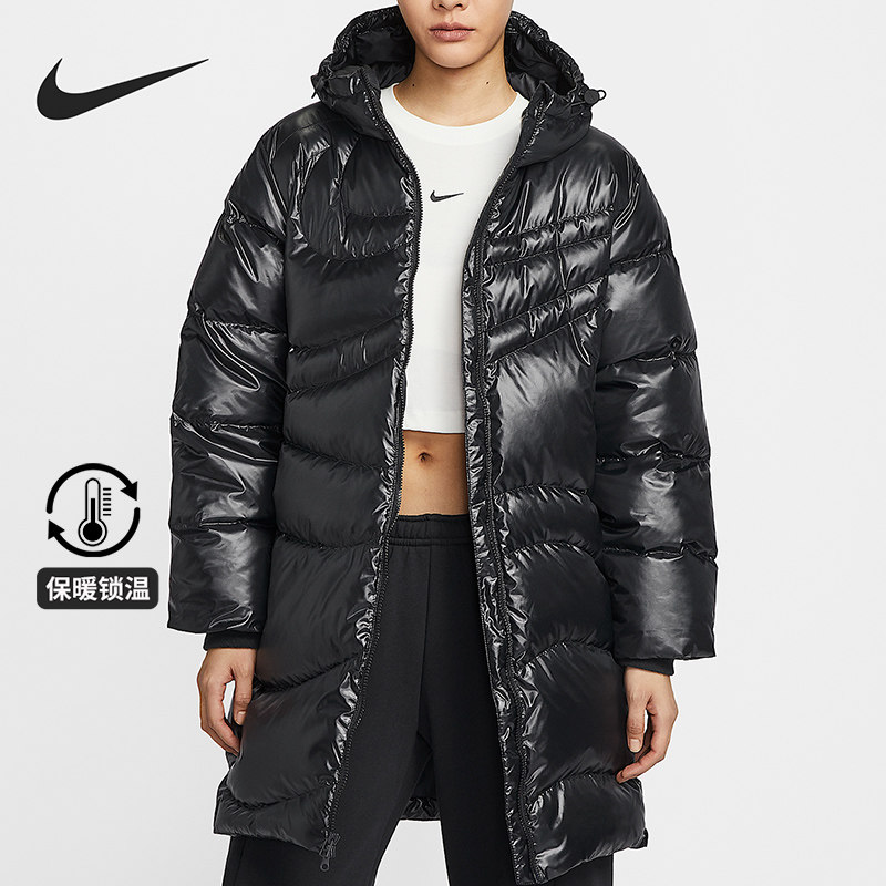 Nike/耐克正品冬季新款女士户外拒水保暖中长款羽绒服HV2752-010