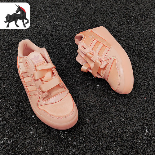 阿迪达斯正品三叶草大童板鞋