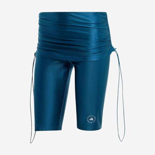 Adidas阿迪达斯正品女修身松紧腰印花日常出行轻便舒适短裤IN3645