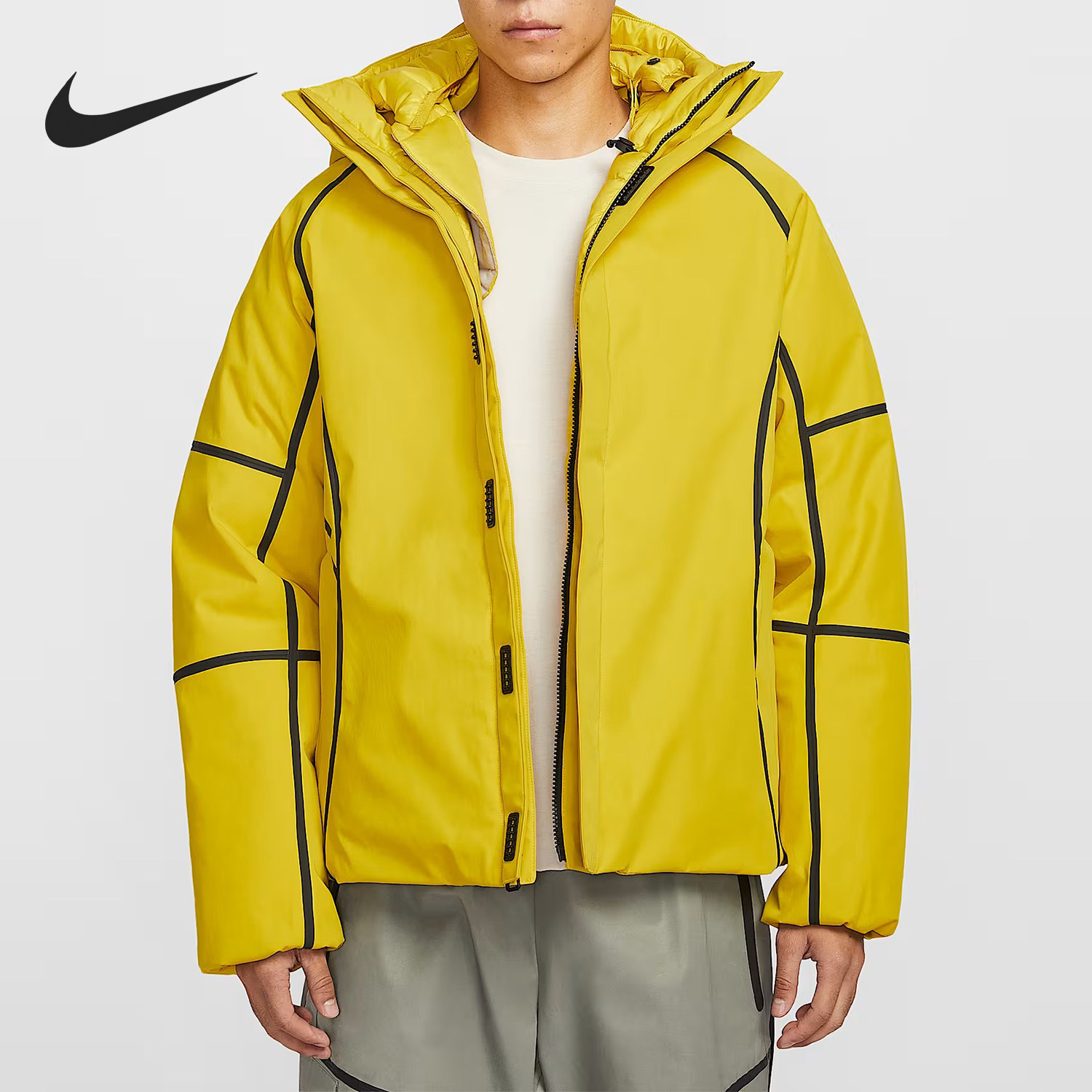 Nike/耐克官方正品2025男士保暖连帽线条运动羽绒服HQ1502-726,运动服/休闲服装,运动羽绒服,淘宝优惠券,粉丝福利购,淘宝优惠卷