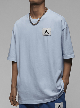 Nike/耐克正品JORDAN男士简约复古套头透气短袖T恤DZ0605-411