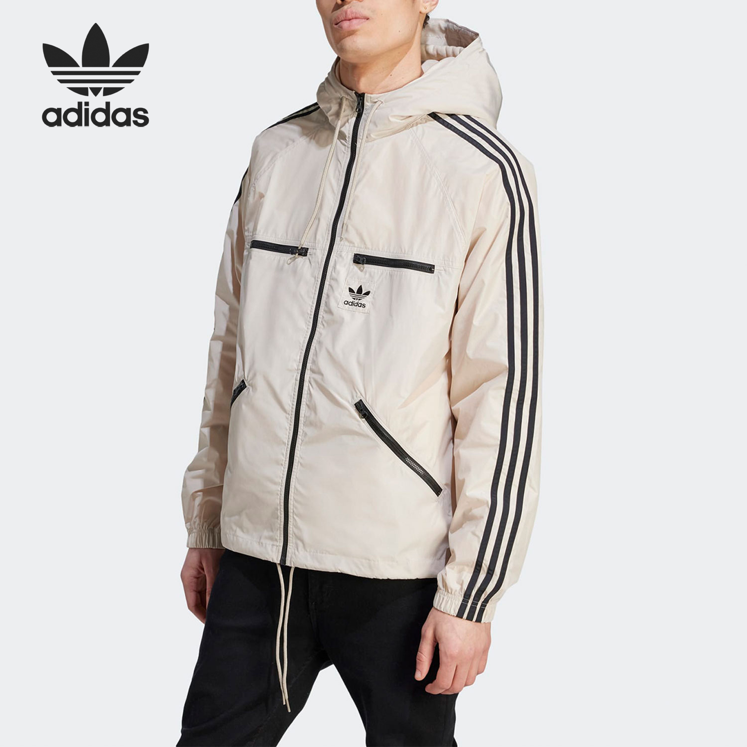 阿迪达斯男士运动连帽外套