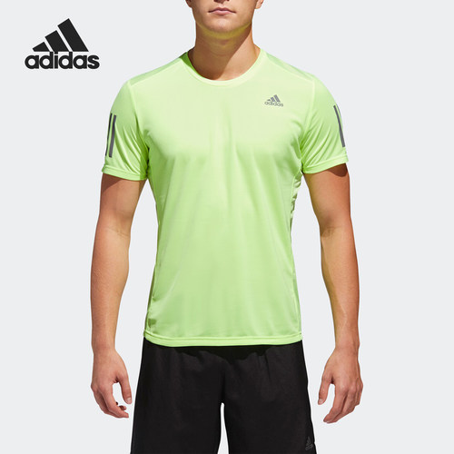 Adidas男子透气休闲运动短袖