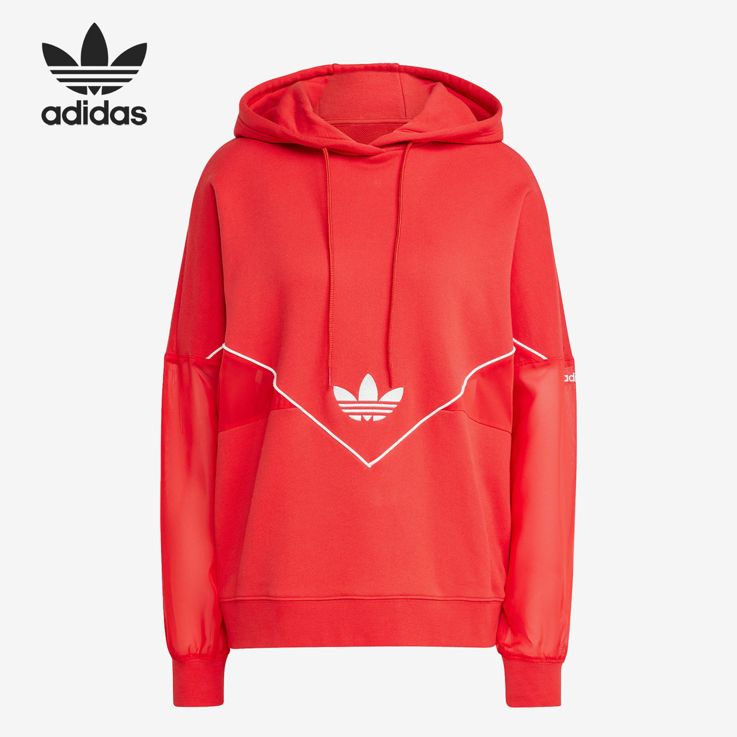 adidas/阿迪达斯官方正品三叶草女子休闲运动长袖连帽卫衣ic5379