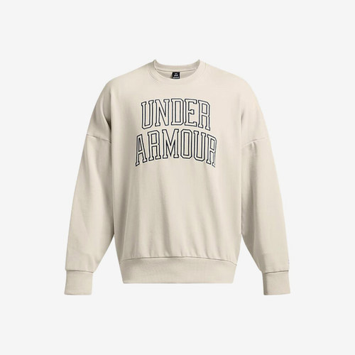 UA/安德玛正品Icon HWT Terry OS Crew男士圆领卫衣1386548-110
