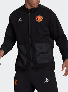 Adidas/阿迪达斯正品运动男子MUFC TRV MID LA 夹克 GR3904