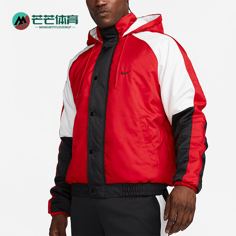 Nike/耐克正品秋冬新款男士拼接保暖篮球训练棉服DQ6199-657