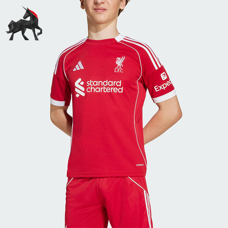 Adidas/阿迪达斯正品LIVERPOOL大童足球训练运动圆领球衣JV6436