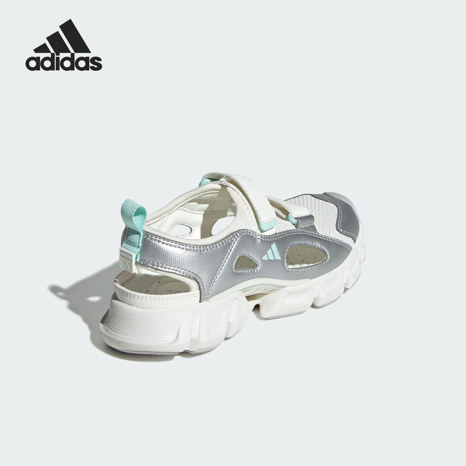 Adidas/阿迪达斯官方正品夏季大童时尚休闲潮流轻便凉鞋KJ3545