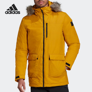 男子冬季 Adidas 新款 保暖休闲运动保暖棉衣 阿迪达斯正品 GK3551