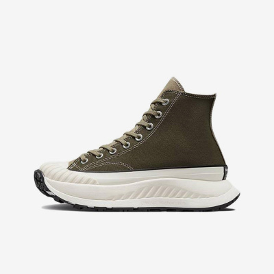 Converse匡威中性春季新款增高鞋复古厚底高帮帆布鞋A01681C