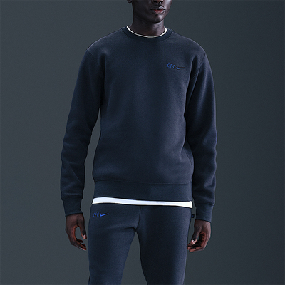 Nike/耐克正品2025秋季款男士休闲加绒针织运动卫衣HQ1478-451