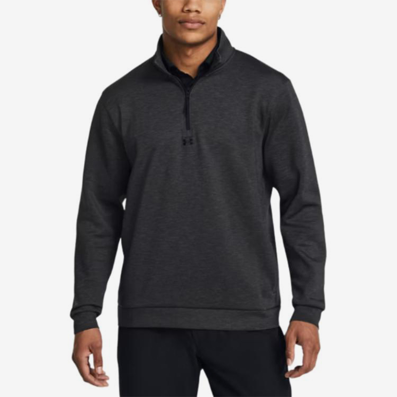 UA/安德玛正品2025新款男子户外高尔夫立领长袖T恤1387124-001