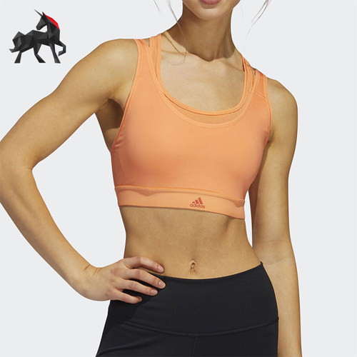 Adidas/阿迪达斯正品新款女士透气简约休闲运动内衣FL2026