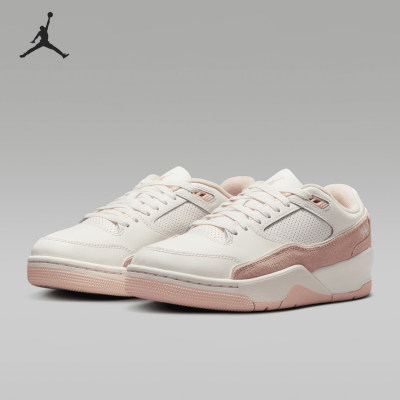 Nike耐克正品JordanFLIGHTCOURT女款低帮防滑篮球鞋FZ9854-116