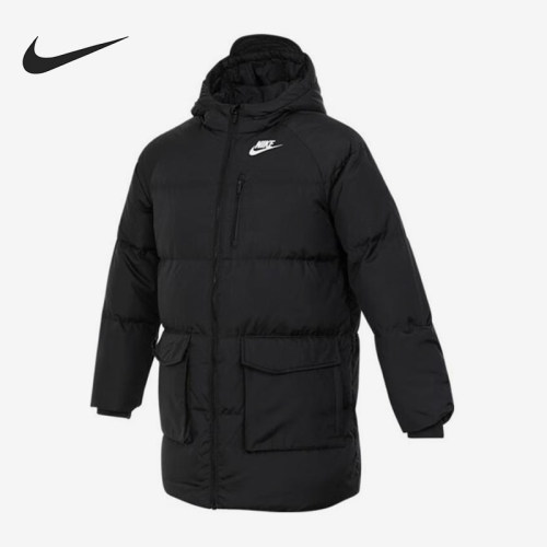 Nike/耐克正品冬季大童户外保暖运动连帽中长款羽绒服HQ7162-010