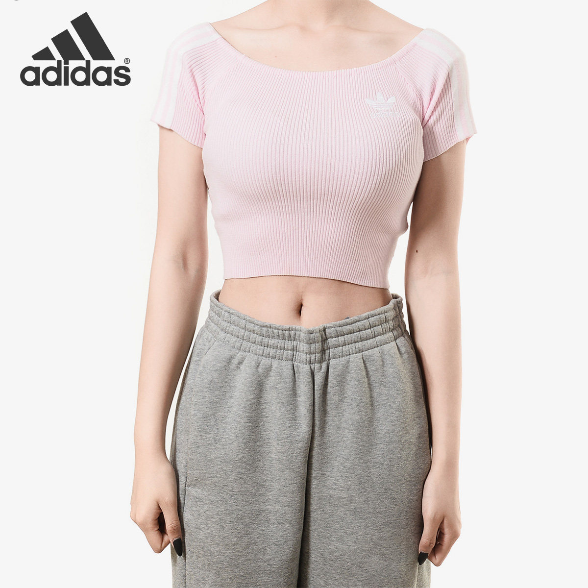 阿迪达斯夏新dx3768圆领短袖t恤